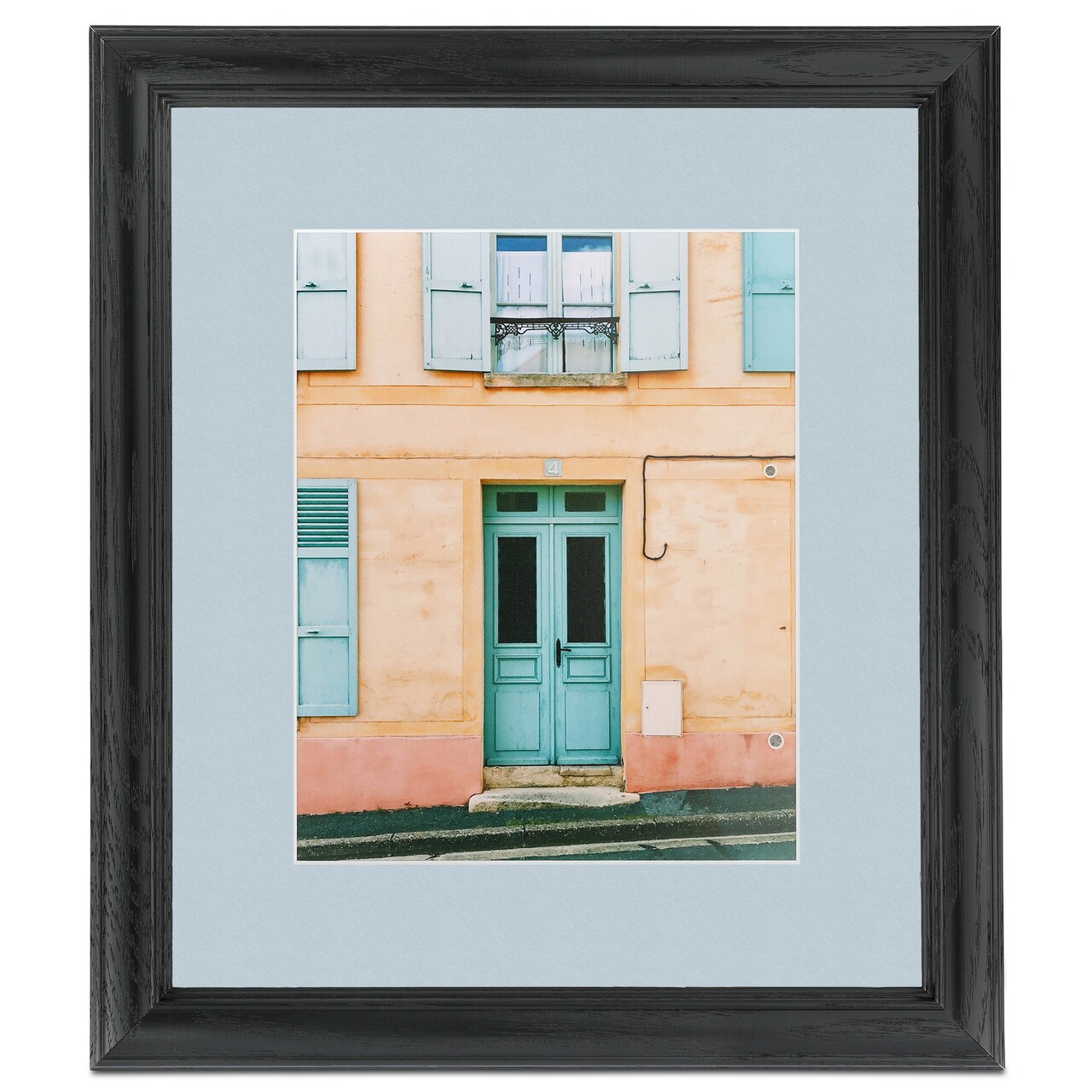 ArtToFrames 17x23" Matted Picture Frame with 13x19" Single Mat Photo Opening Framed in 1.25" Black and 2" Mat (FWM-4083-17x23)